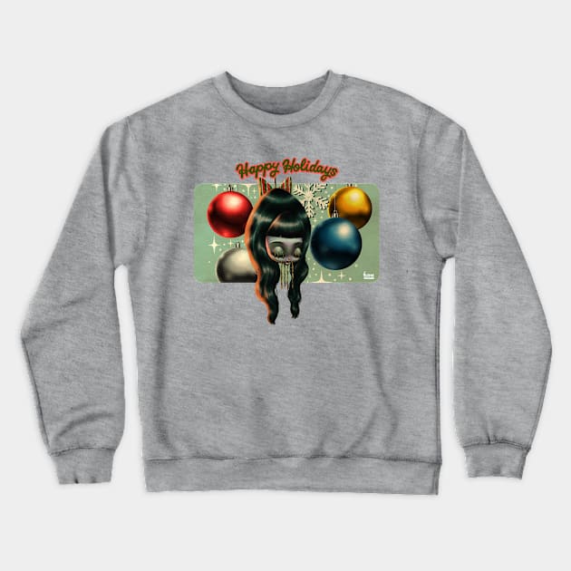 Happy Weird Holidays Crewneck Sweatshirt by Kurono 